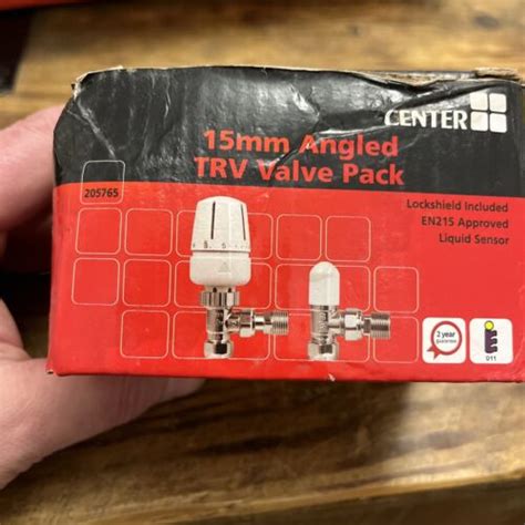 Plumbcenter Rad Valve Pack 15mm Angled Trv And Lockshield Pack Ebay