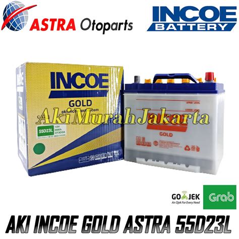 Jual Aki Mobil Toyota Kijang Innova Bensin INCOE GOLD ASTRA 55D23L Aki