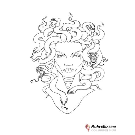 Medusa Coloring Page