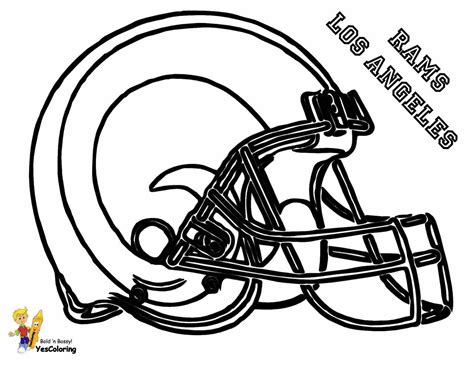 Coloring Pages Football Helmet