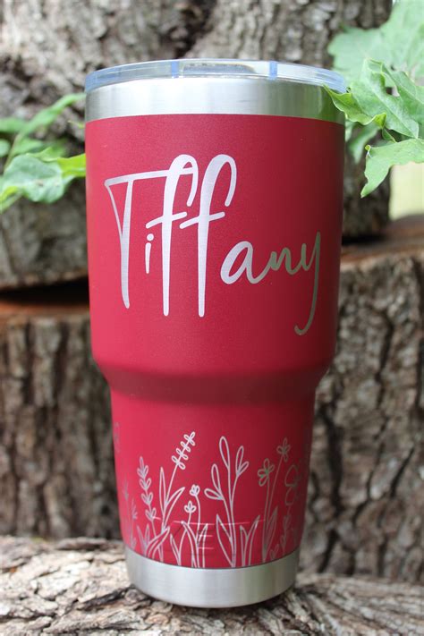 Custom Engraved Yeti 30oz Tumbler 360 Wildflower Etsy