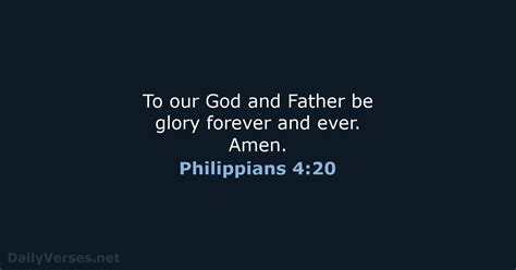 Philippians 4 20 Bible Verse NRSV DailyVerses Net