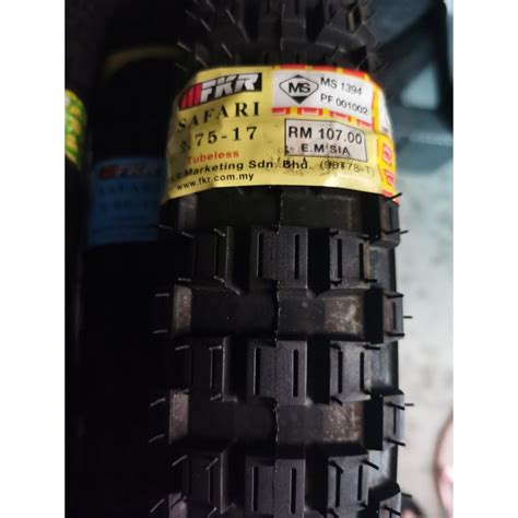 225 17 250 17 275 17 Fkr Tayar Tyre Tube Type And Tubeless Safari