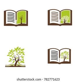 Book Tree Logo Stock Vector (Royalty Free) 711295858