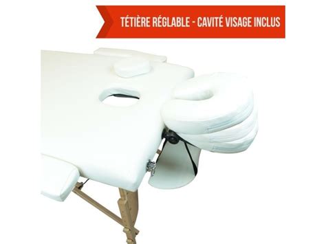 Table De Massage Pliante 2 Zones En Bois Avec Panneau Reiki