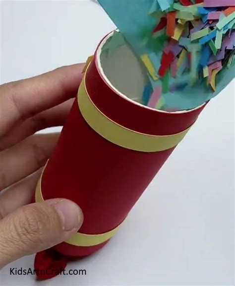 DIY Party Popper Step by Step Tutorial For Kids - Kids Art & Craft