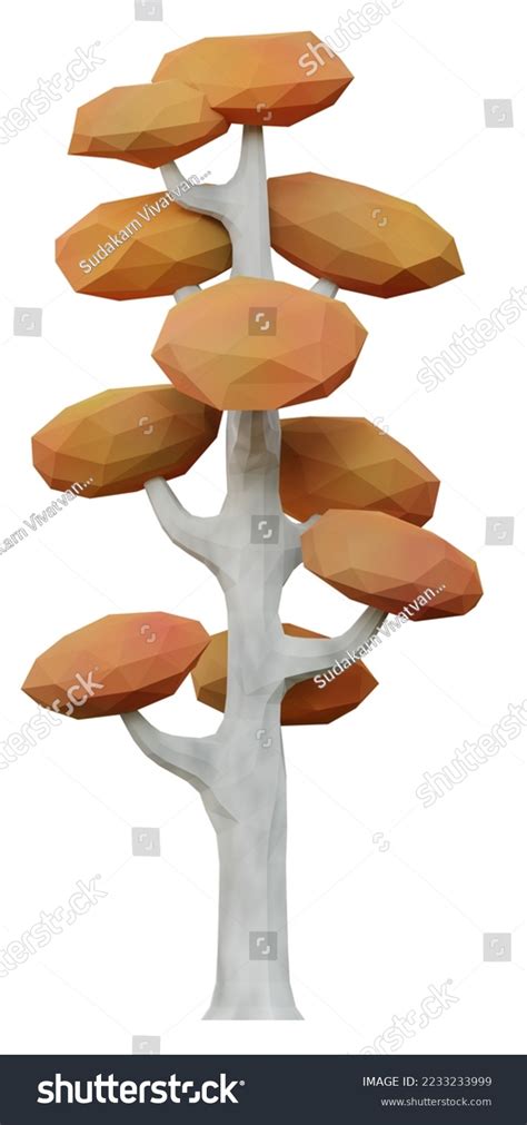 Tree Low Poly 3d Rendering Stock Illustration 2233233999 Shutterstock