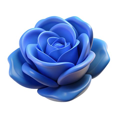 Blue Rose Flower 3d Graphic 45686561 Png