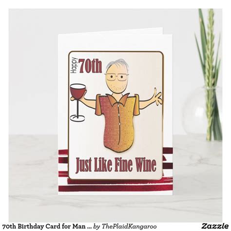 70th Birthday for Man Funny Cartoon Card | Zazzle | 80th birthday cards ...