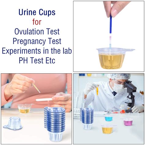 TRAHOO Urine Cups For Testing Pee Cups For Ovulation Testing Plastic