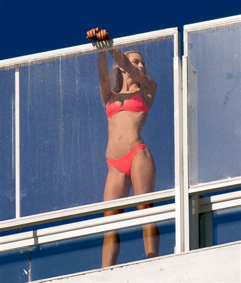 Hannah Ferguson Modeling In A Bikini In Miami FL 2 18 2016 CelebMafia