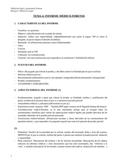 Que Es Un Informe Pericial Medico Printable Templates Free