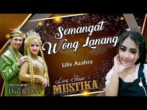 SEMANGAT WONG LANANG Cover By Lilis Azahra YouTube