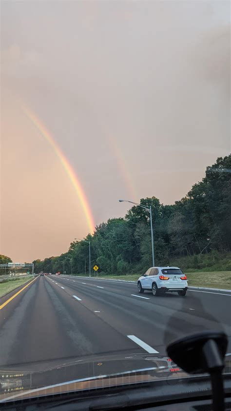 Gorgeous double rainbow on rt 280 East : r/newjersey