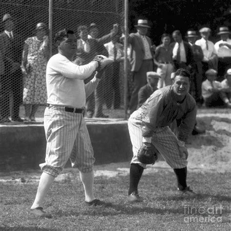 Lou Gehrig And Babe Ruth By Olen Collection