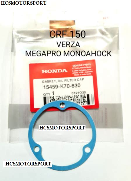 GASKET PAKING OIL FILTER CAP ROTOR POMPA OLI VERZA CRF 150 MEGAPRO MONO