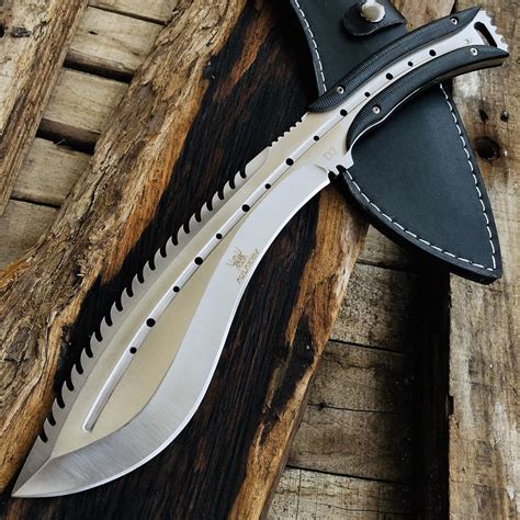 Aulakniv Customized D2 Steel Full Tang Kukri Fixed Blade Hunting Knife With Sheath