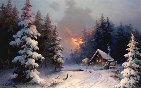 Winter Cottage Wallpapers - Top Free Winter Cottage Backgrounds ...