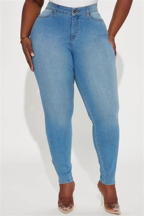 Flex Game Strong Low Rise Skinny Jeans Light Blue Wash Fashion Nova