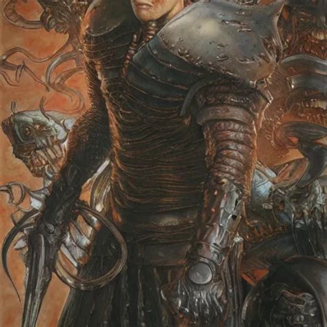 Guts From Berserk Closeup Portrait Art By Norman Stable Diffusion