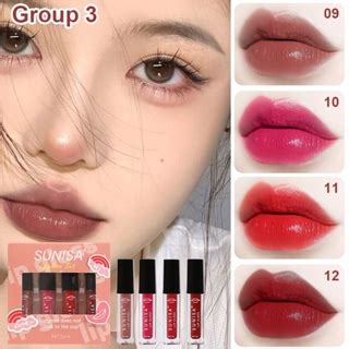 Sunisa In Set Matte Lip Tint Moisturizing Long Lasting Lip Gloss Dark