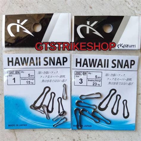 Jual Peniti Hawaii Hawai Snap Kazurri Shopee Indonesia