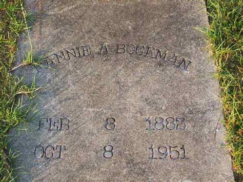 Frances Araminta Fannie Anthony Bockman Find A Grave