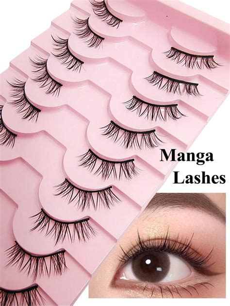 Asiteo Pairs Manga Lashes Comic Lashes Multilayer Natural Cross