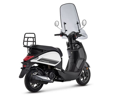 Sym Mio 50i Premium Zwart Wit Scooter Kopen Bij Central Scooters