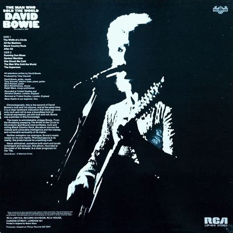 The Man Who Sold The World By David Bowie Lp With Irenasl Ref