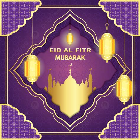 Eid Mubarak Vector Art Degradado Gráficos Potentes Fondos Eid Mubarak