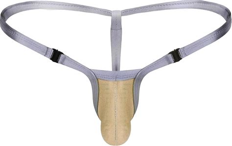 inlzdz Herren Transparent G String Tanga Bikini Slip Low Rise Männer T