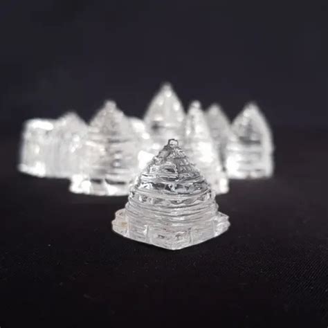 Natural Shree Yantra Natural Rock Crystal Sphatik Shree Yantra Goddess