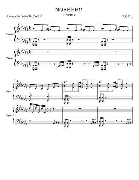 Ngahhh Sheet Music For Piano Piano Duo