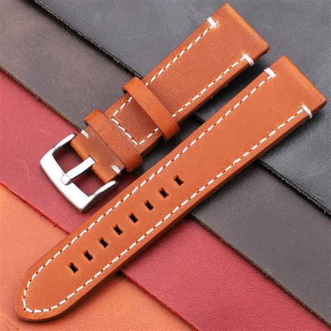 Винтажные Ремешки для наручных часов из натуральной кожи, 7 цветов, 18 ...