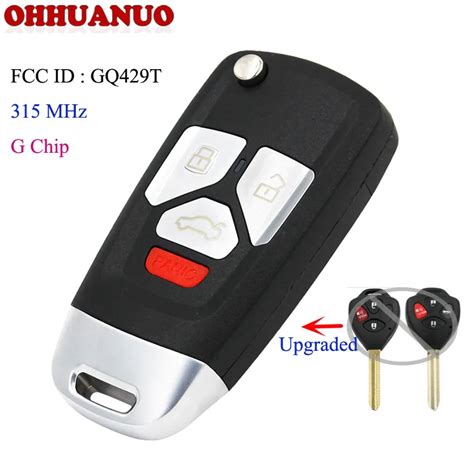 Upgraded Folding Remote Key Fob 315MHz G Chip For Toyota Corolla Venza