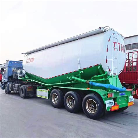 Tri Axle Bulk Cement Transport Trailer For Sale In Sudan