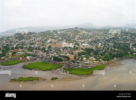 Freetown Sierra Leone Peninsula From The Air Stock Photo Alamy