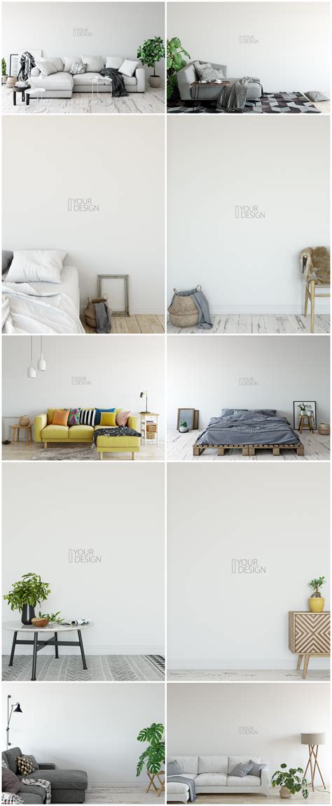 Wall & Frames Mockup - Bundle Vol 4: A Collection Of Interior Mockups ...