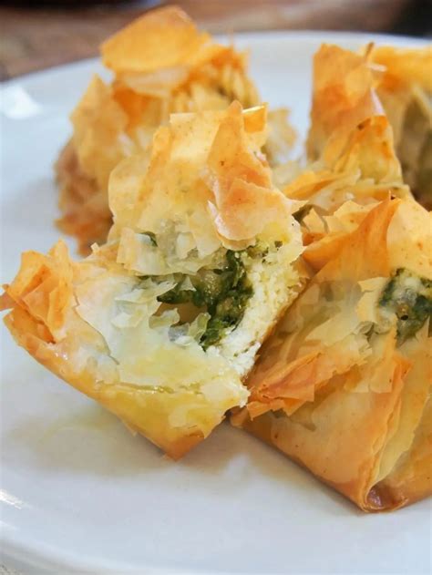 Pesto Goats Cheese Filo Parcels Caroline S Cooking