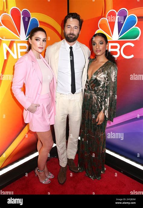 Janet Montgomery, Ryan Eggold & Freema Agyeman attending the NBC 2019 ...