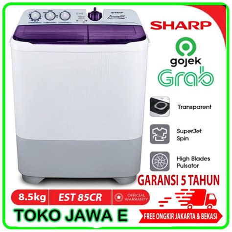 Jual Mesin Cuci Sharp Aquamagic Tabung Kg Est Cr Garansi