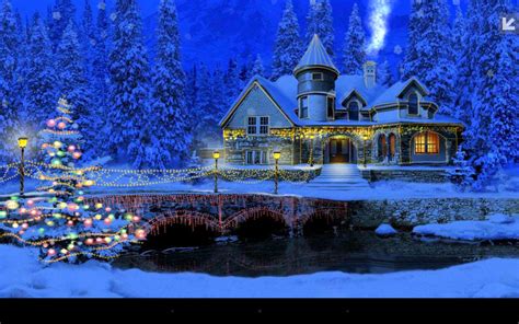 Christmas Cottage Wallpapers - Wallpaper Cave