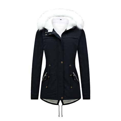 2023 Fur Coat Womens Winter Coats Thicken Fleece Lined Parka Anoraks