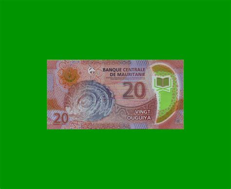 Billete De Mauritania Ouguiya Polymero Pick New A O Estado