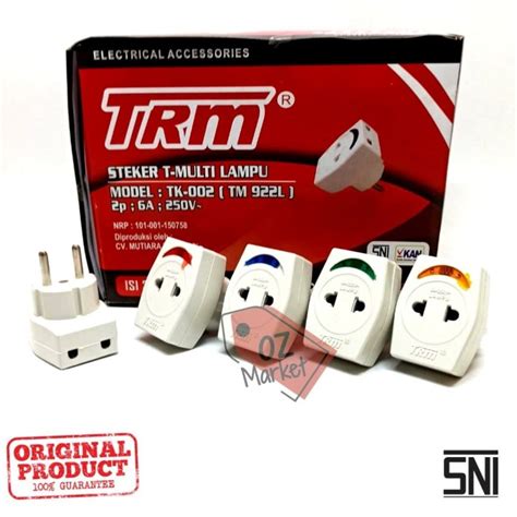 Jual Steker T Multi Colokan Cabang Trm Plus Lampu Nyala T Multi