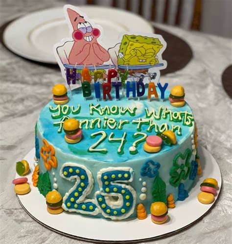 Spongebob 25 Cake