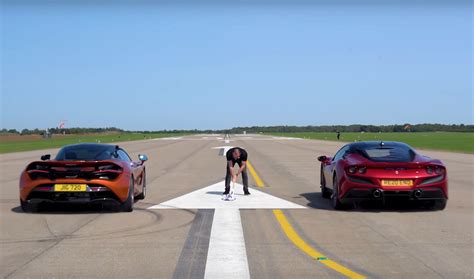 Ferrari F8 Tributo Vs McLaren 720S Drag Race Has Shock Result