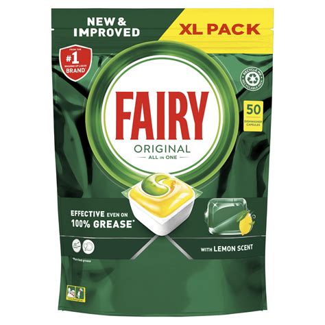 Fairy Original All In One Dishwasher Tablets Lemon 50 Capsules