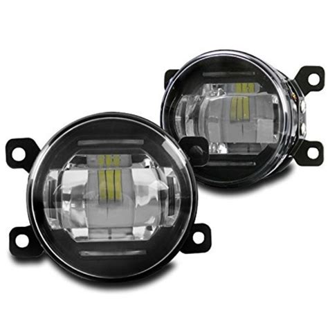 Inch Bumper Driving Led Fog Lights Lamps Chrome For Acura Ford Honda